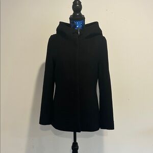 Babaton Black Hooded Trench Coat